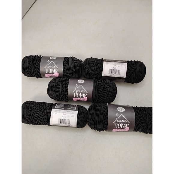 Lion Brand Yarns Other - 5 Skeins Lion Brand For The Home Cording Betty Backpack DIY Discontinued Black